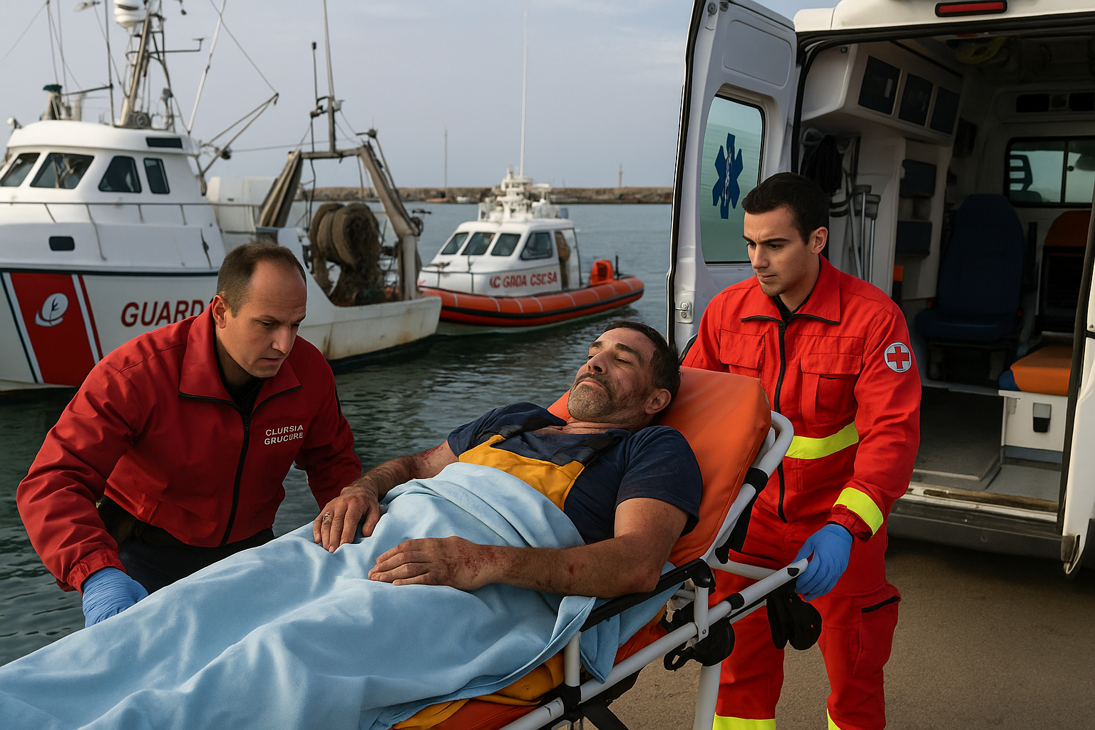 Civitavecchia, incidente in mare: pescatore ferito, in corso i soccorsi della guardia costiera e 118