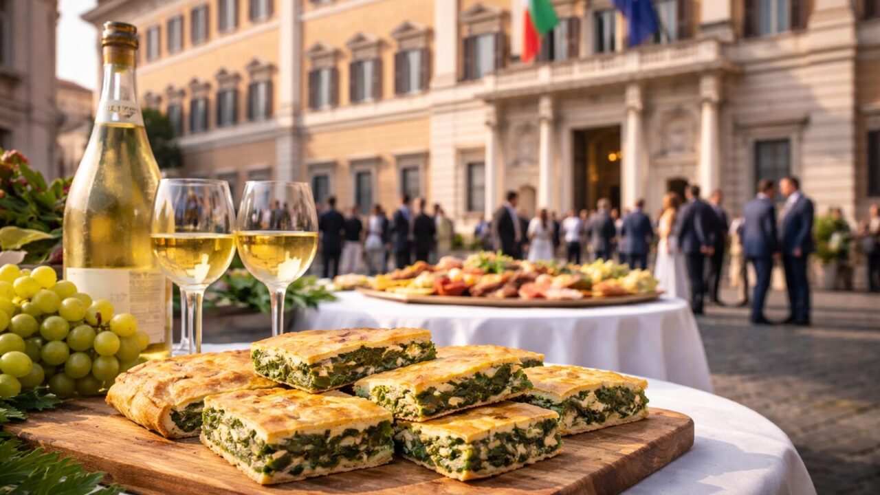 Erbazzone Igp e Spergola: Un Aperitivo di Sicurezza Culinaria a Montecitorio