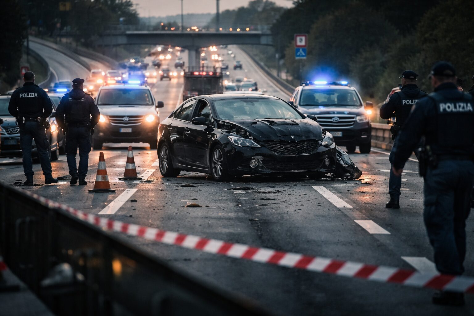 Follia in autostrada: tentato investimento ai poliziotti accende la paura a Roma