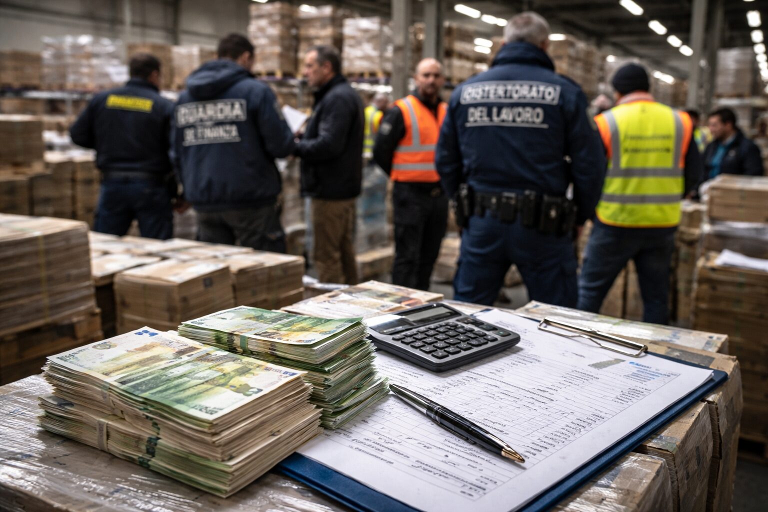 Frode fiscale in logistica: svelati 1.800 lavoratori irregolari a Roma