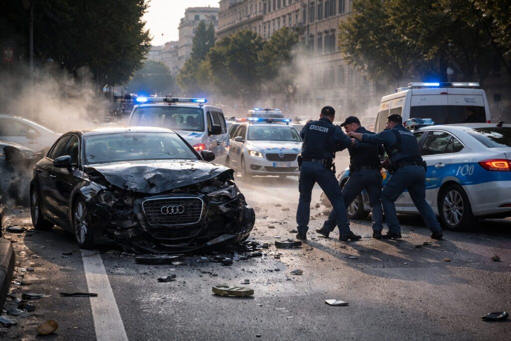 Fuga contromano a Roma: latitante arrestato, ma a che prezzo per la sicurezza stradale?