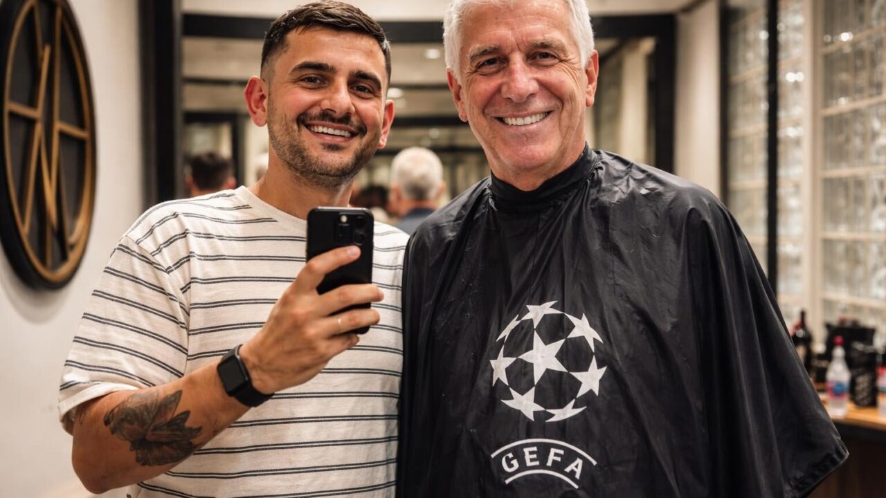 Gasperini cambia look: il nuovo taglio da campione prima del ritiro estivo