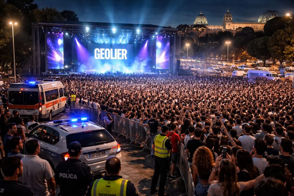 Geolier in concerto a Roma: festa o rischio nell’aria?
