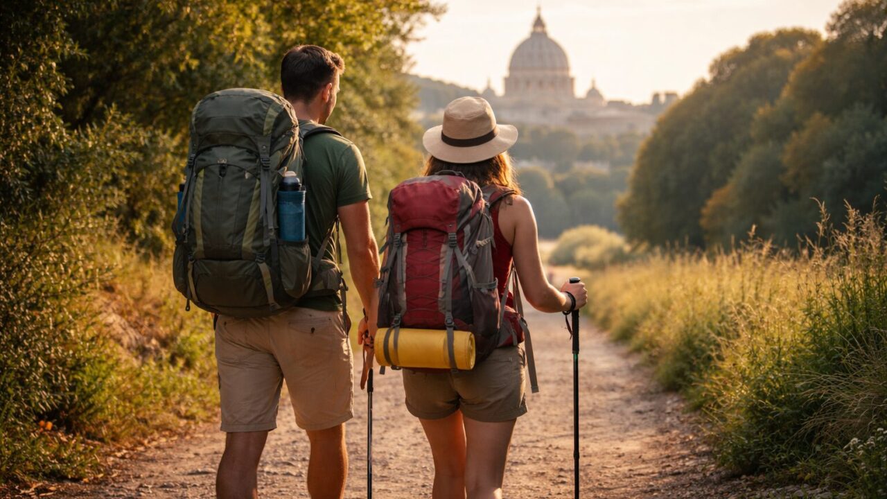 Giorgio e Marvi: un viaggio di scoperta sulla Francigena di Roma