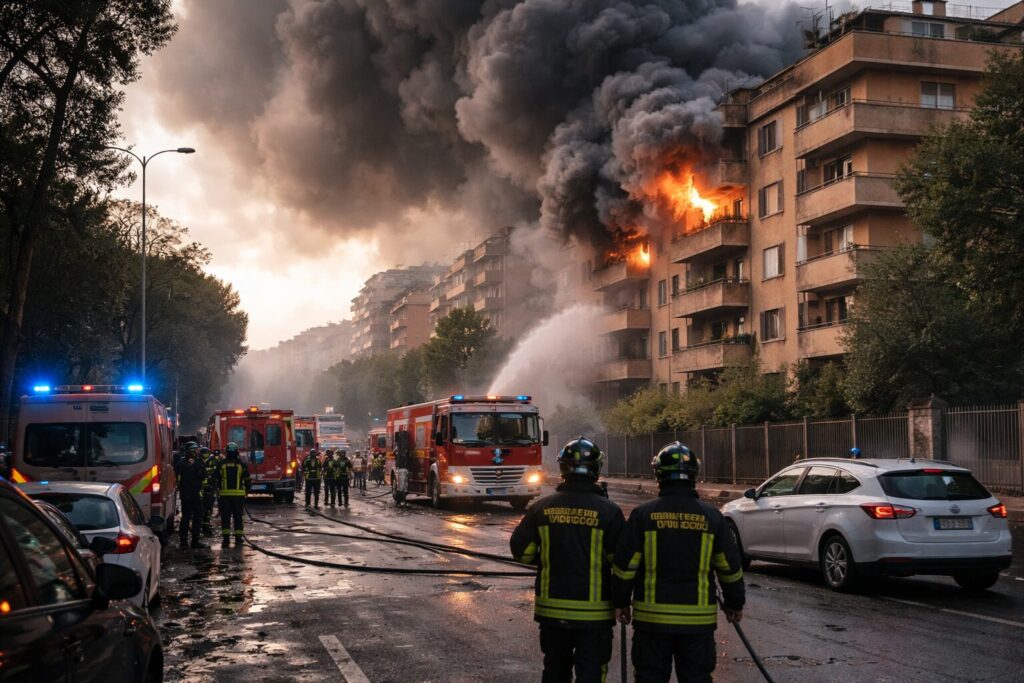 Giustiniana in fiamme: una catastrofe che scuote la gestione del territorio a Roma