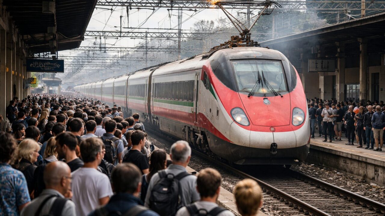 Guasto alla linea Pisa-Roma: 3 ore di ritardi e caos per i pendolari