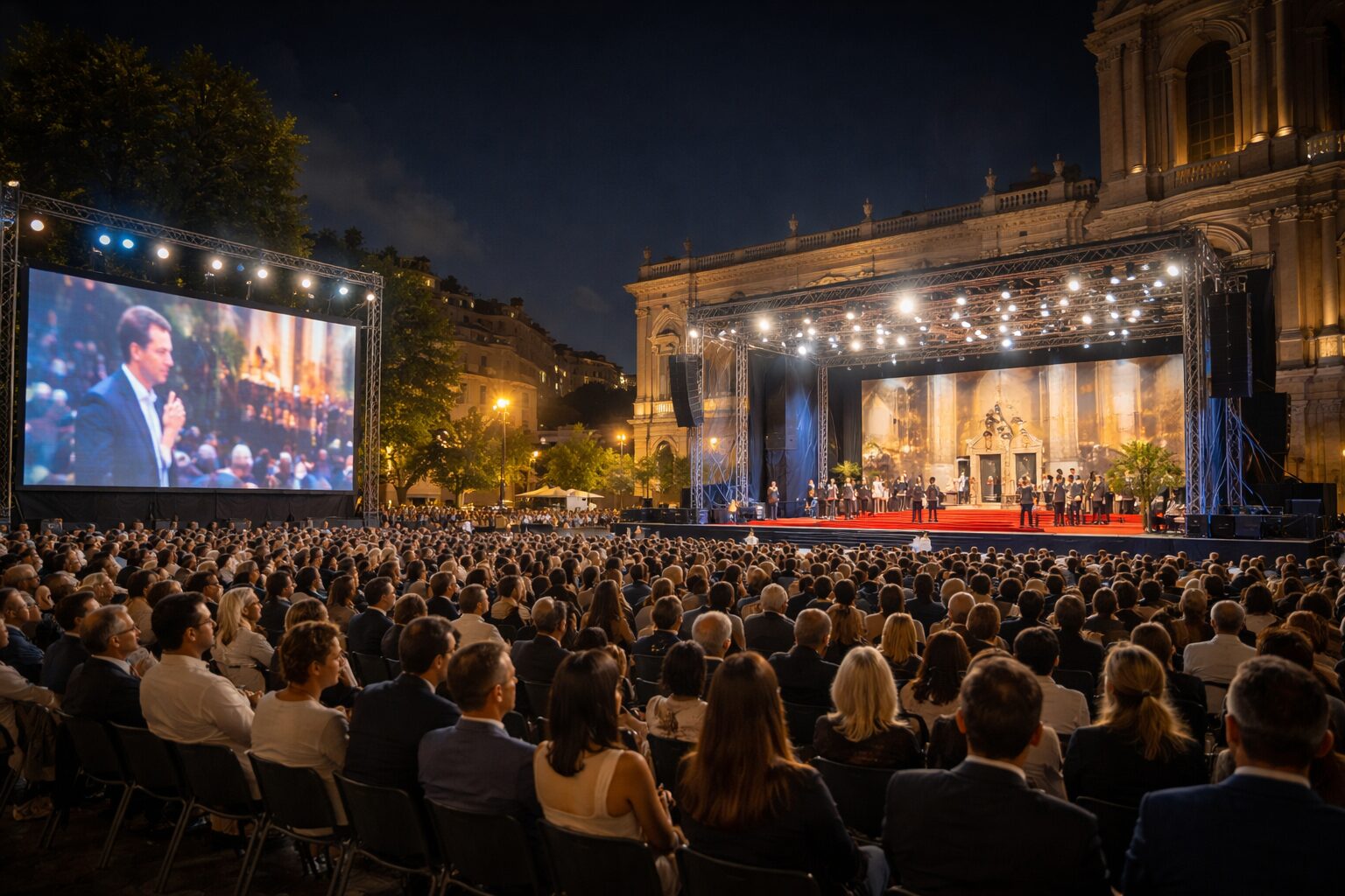 Il Premio Strega in piazza: Roma si apre alla cultura con maxischermi