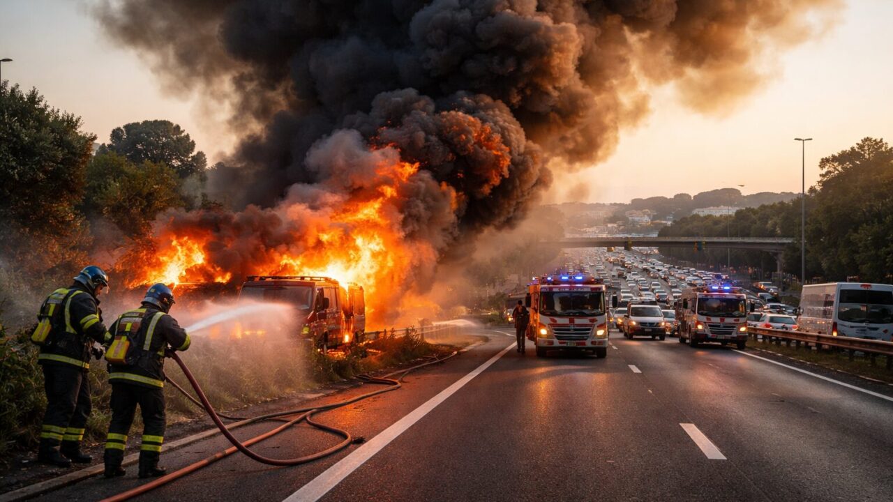 Incendi a Roma: Fiamme sul Raccordo e il loro impatto su residenti e viabilità