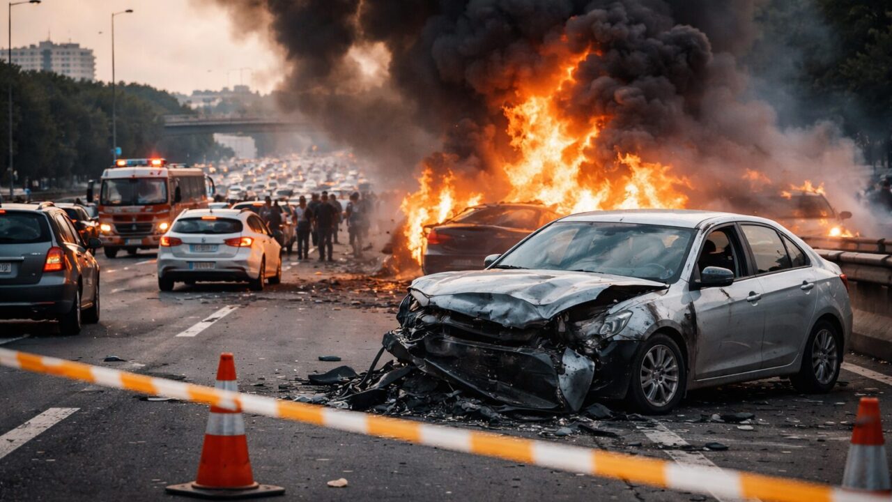 Incendi sul Gra: una città bloccata e un panico crescente tra gli automobilisti