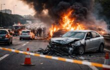 Incendi sul Gra: una città bloccata e un panico crescente tra gli automobilisti