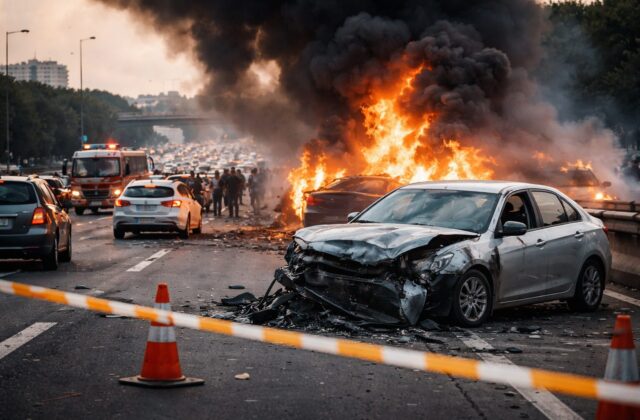 Incendi sul Gra: una città bloccata e un panico crescente tra gli automobilisti