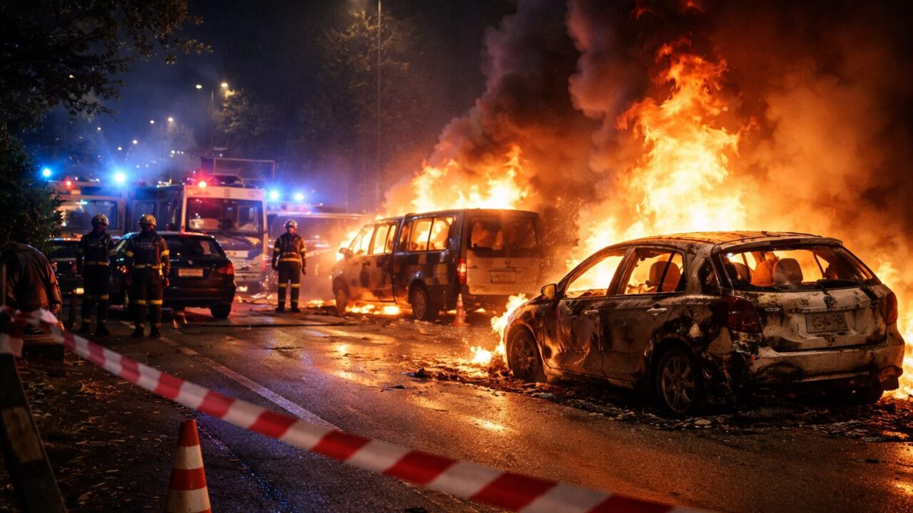 Incendio a Casal Bruciato: paura e distruzione in una notte di fuoco