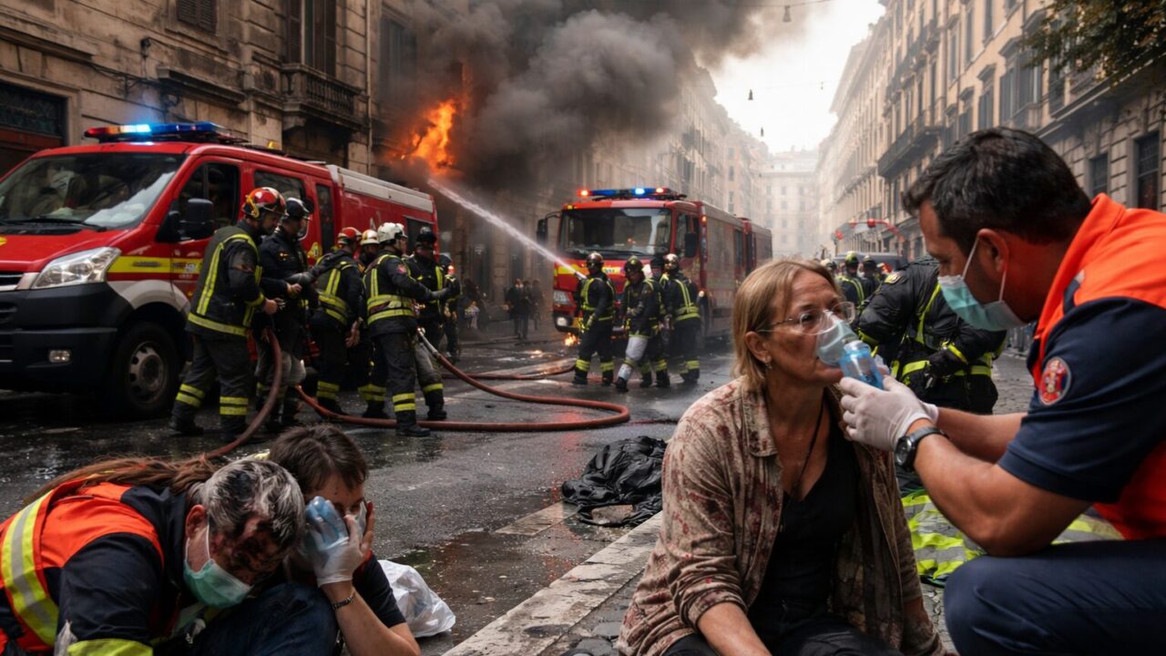 Incendio a Roma: fiamme e intossicazioni tra caos e incertezze sulla sicurezza