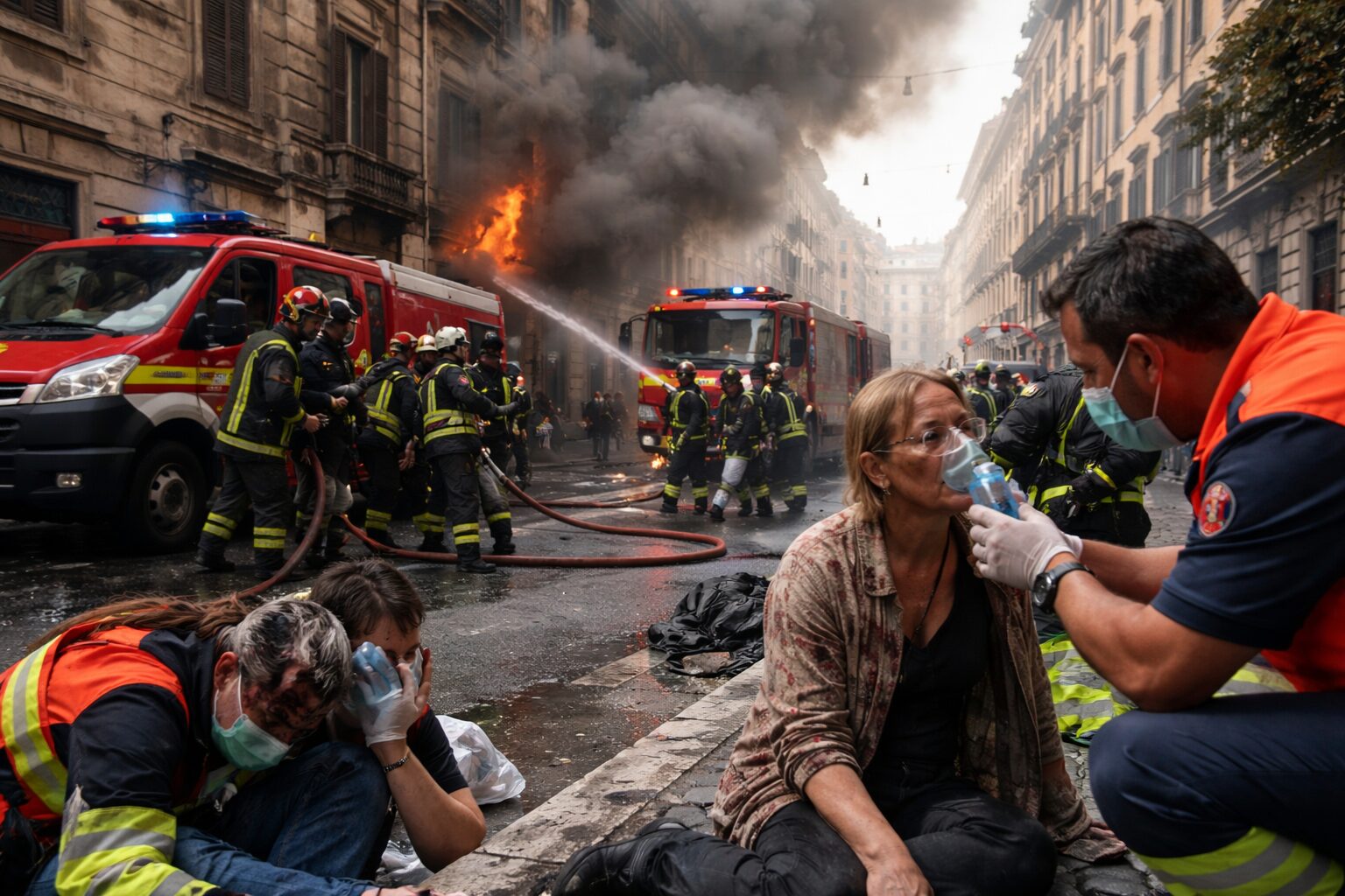 Incendio a Roma: fiamme e intossicazioni tra caos e incertezze sulla sicurezza