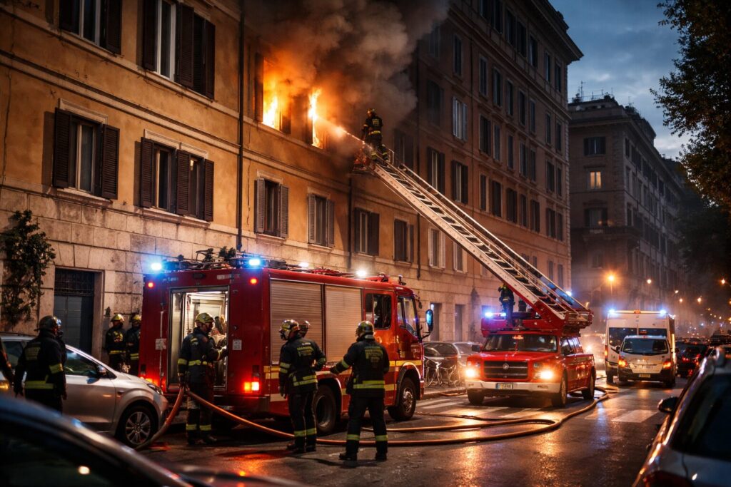 Incendio a Testaccio: tre vite salvate nel cuore di Roma, ma quanto è sicuro vivere qui?