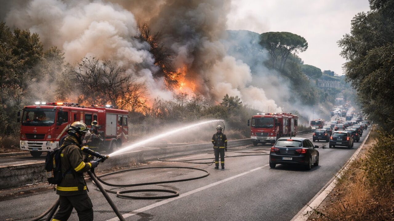 Incendio a Villa Ada: La città soffoca mentre le autorità restano a guardare