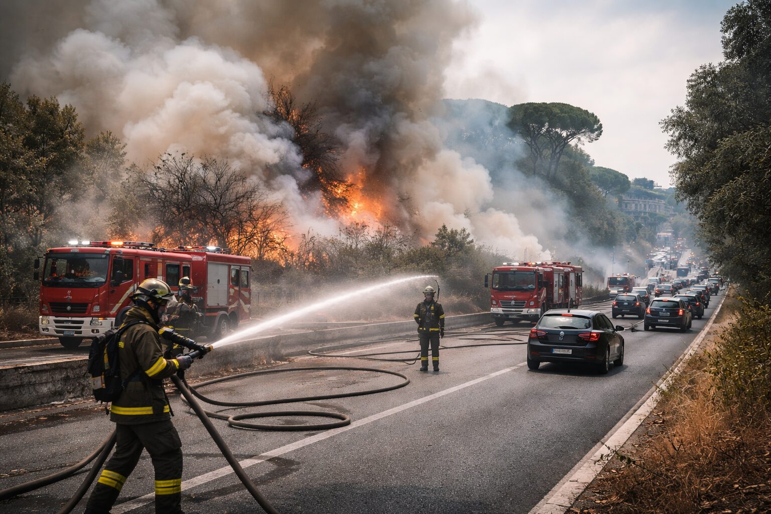 Incendio a Villa Ada: La città soffoca mentre le autorità restano a guardare