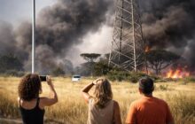 Incendio ad Anagnina: una capitale in emergenza tra fumi tossici e strade chiuse