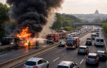 Incendio chiude il Raccordo: i tifosi della Roma tra disagi e speranze per la nuova stagione