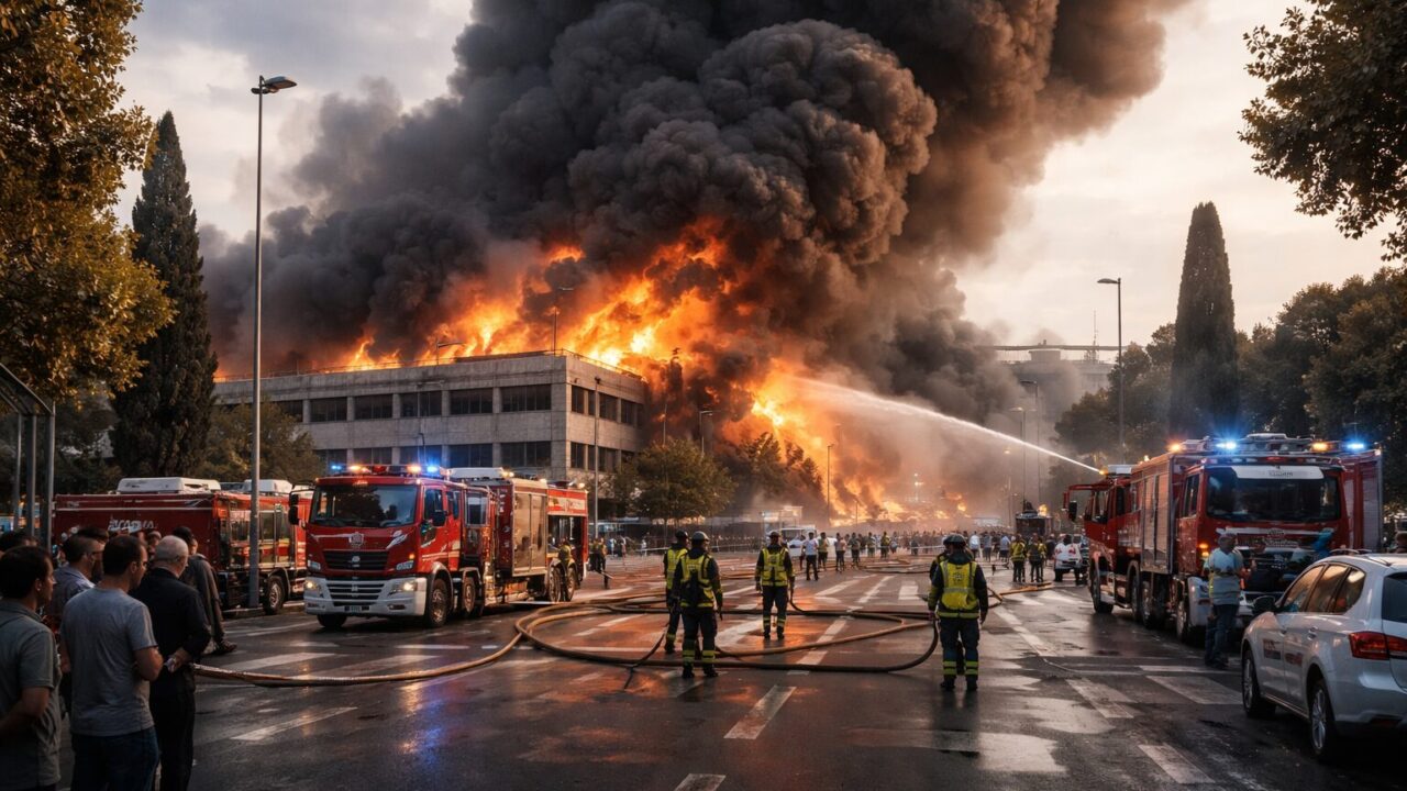 Incendio devastante a Laurentina: residenti in allerta e autorità sotto pressione