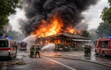Incendio devastante a Roma: le esplosioni che scuotono la sicurezza dei ristoranti