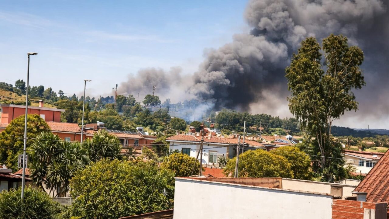 Incendio devastante tra Ponte Galeria e Muratella: evacuate famiglie e animali