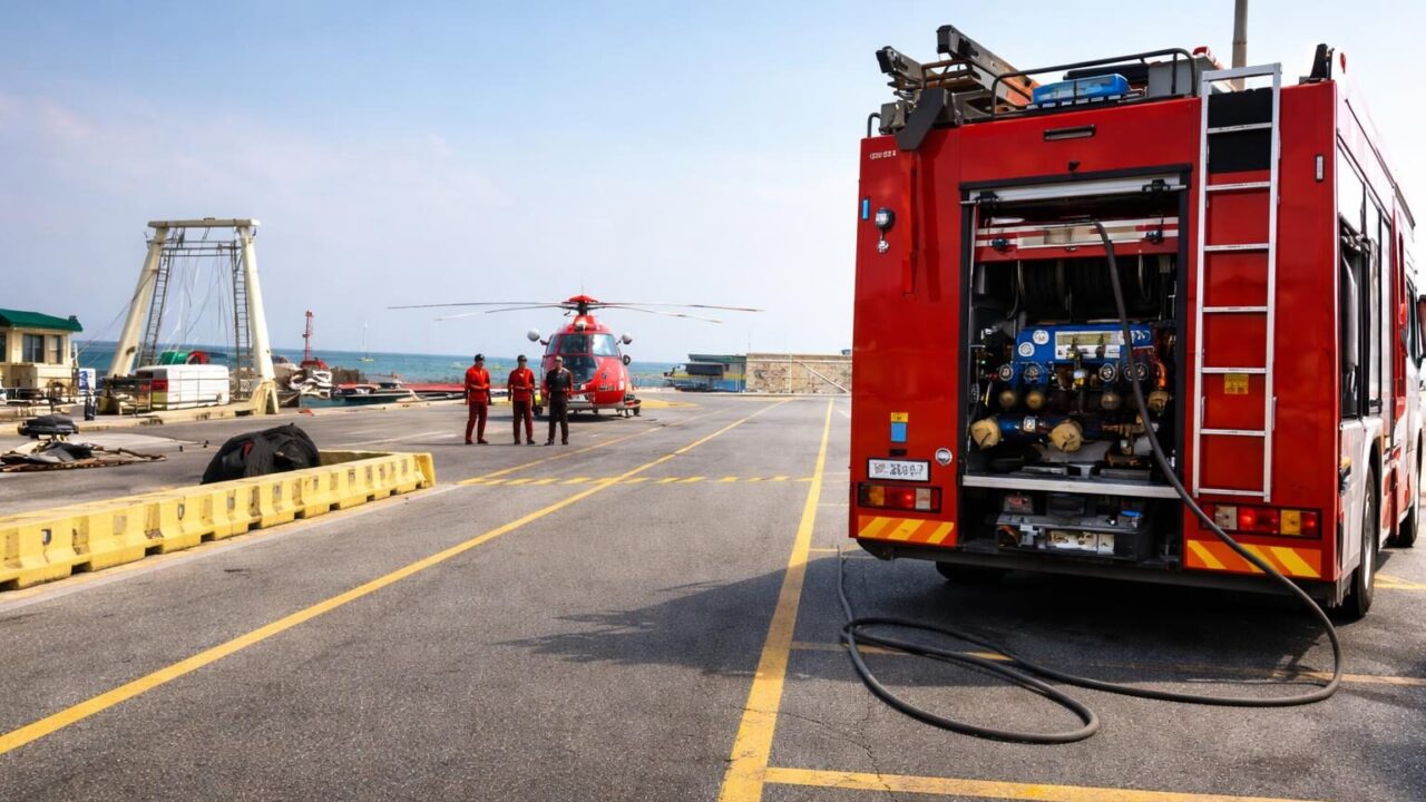 Incendio in mare ad Ardea: due uomini ustionati mentre fuggono dalla barca in fiamme