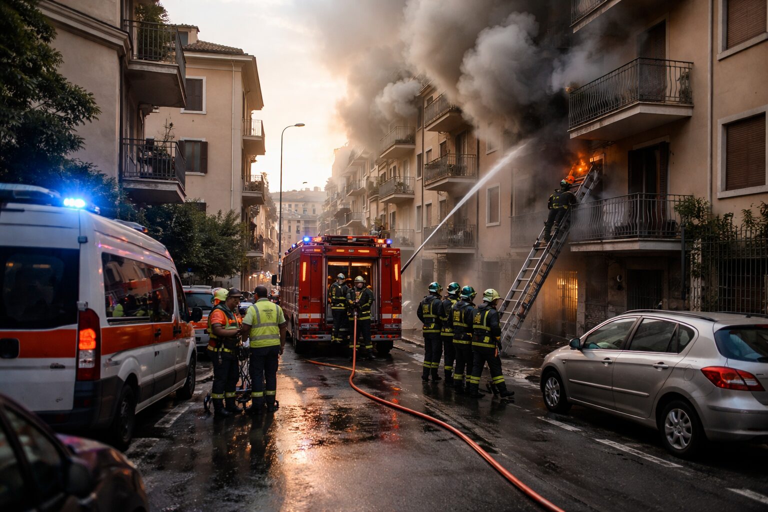 Incendio in via Chiusdino: quali responsabilità dietro il dramma che ha messo in pericolo la vita di quattro romani?