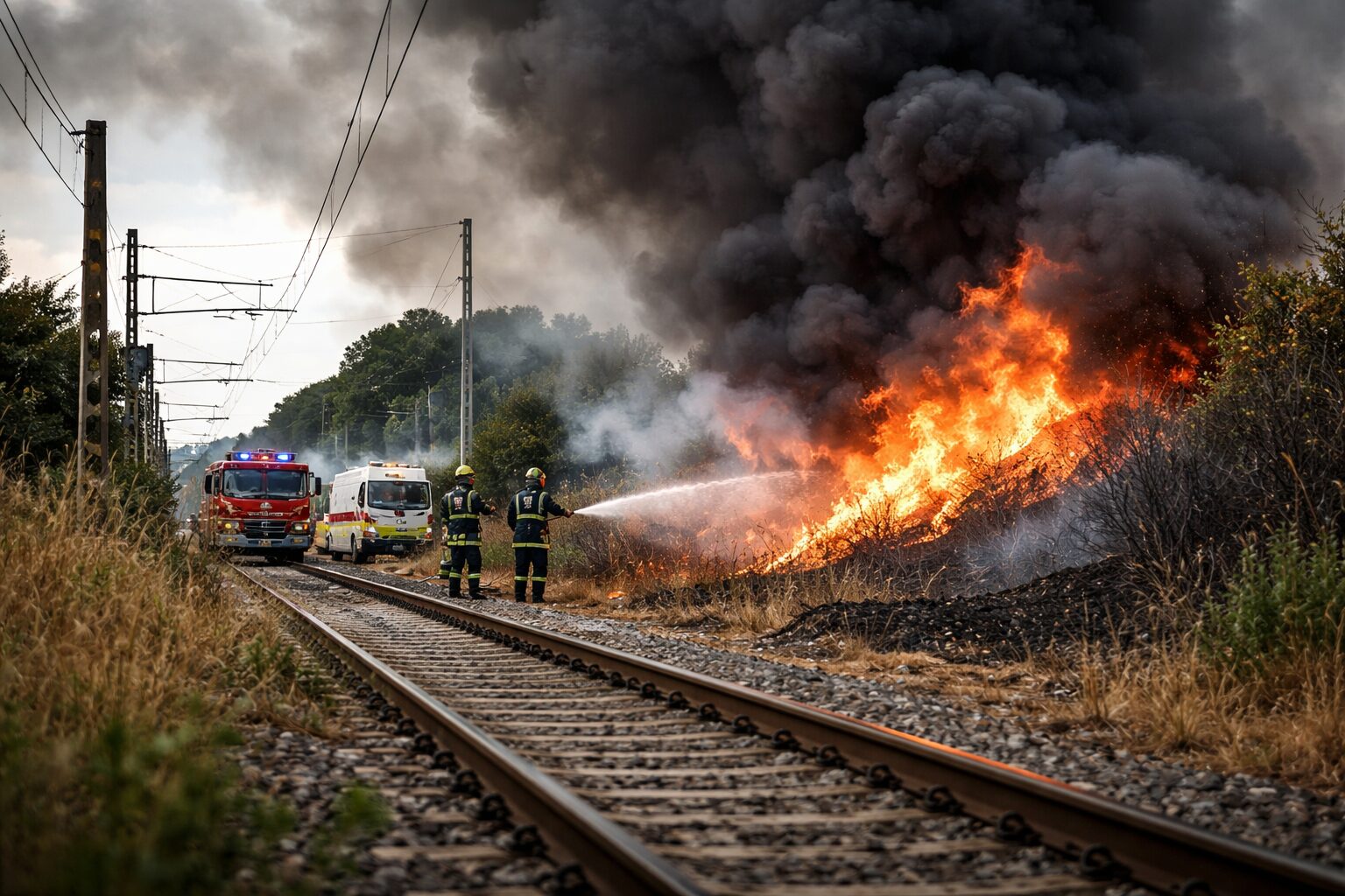 Incendio lungo la Roma-Grosseto: la sicurezza ferroviaria è solo un miraggio?