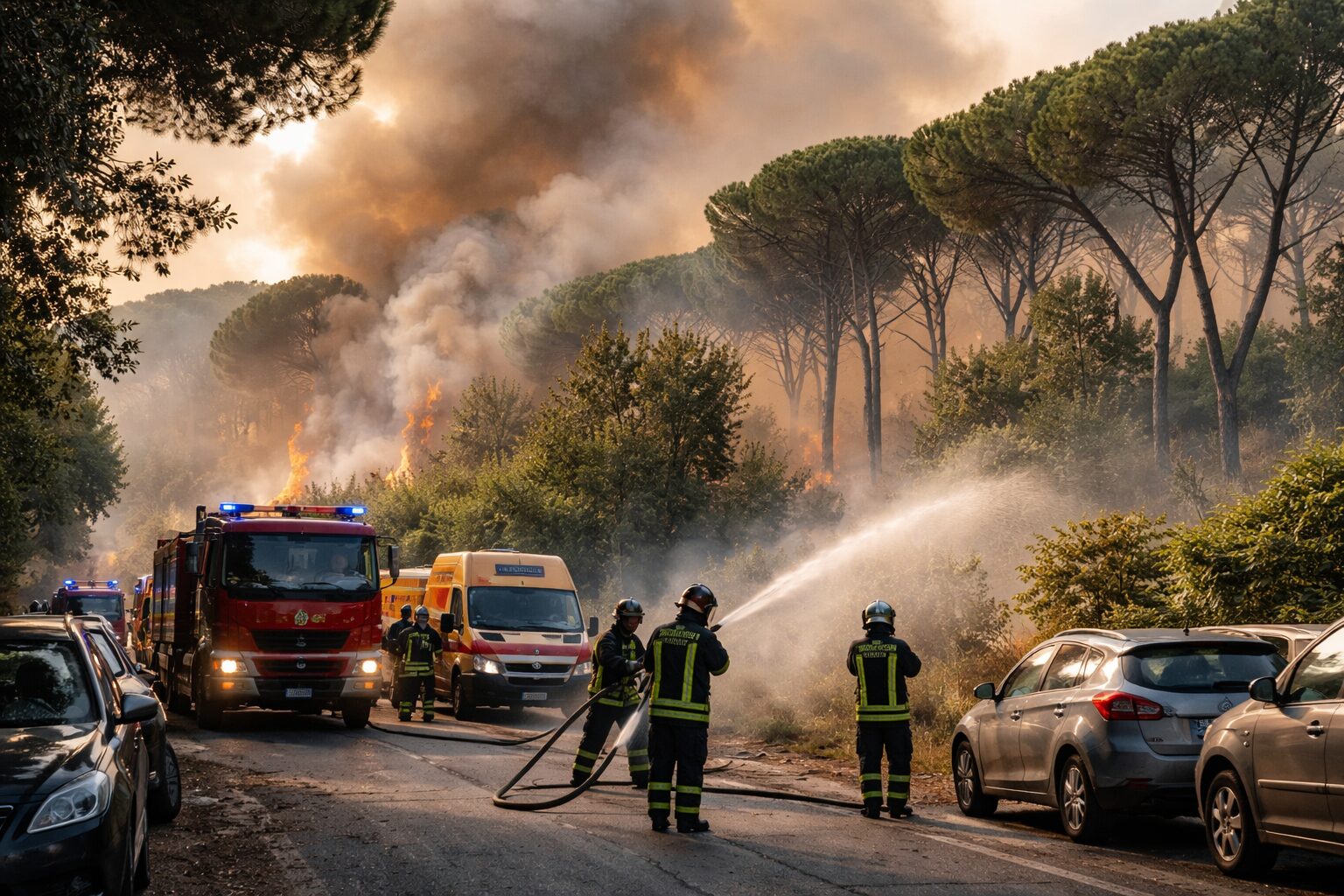 Incendio nella Pineta Sacchetti: Roma in allerta tra degrado e mancanza di sicurezza