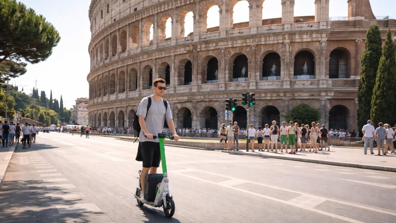 Incidente e stop ai monopattini: Roma tra caos stradale e insicurezza