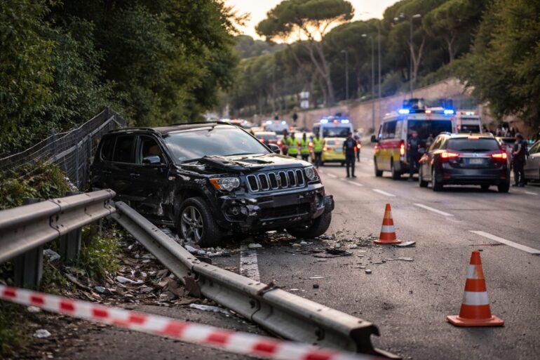 Jeep sulla Salaria: segnale d’allerta per la sicurezza pubblica a Roma