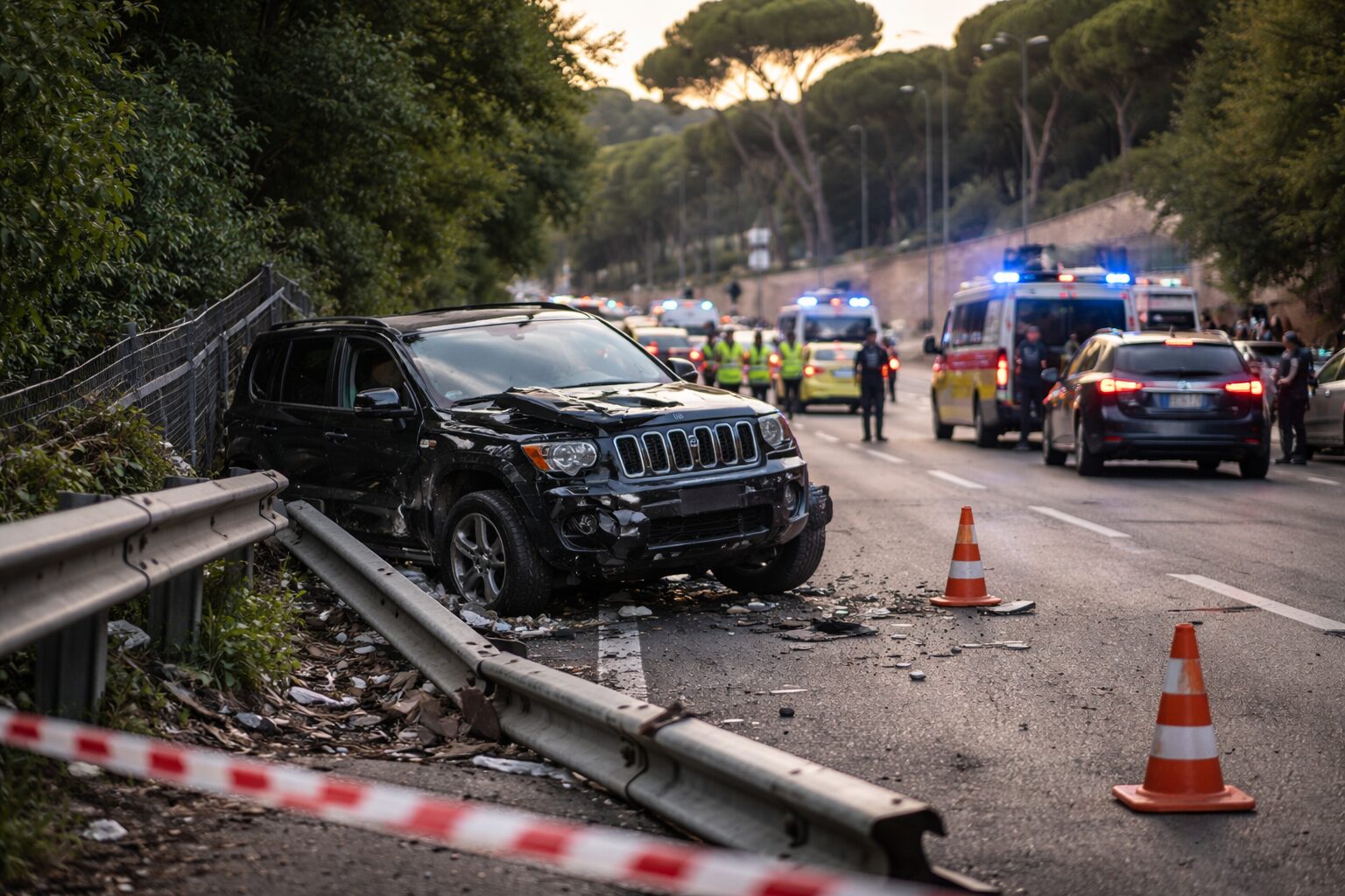 Jeep sulla Salaria: segnale d’allerta per la sicurezza pubblica a Roma