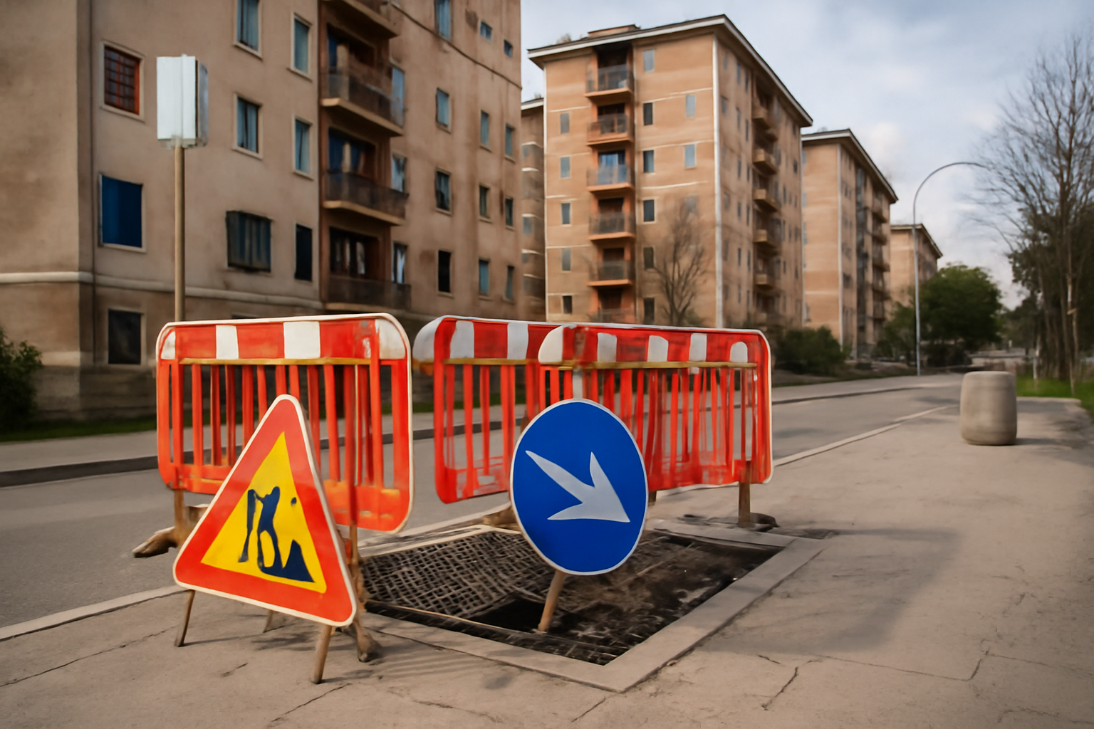 Bastogi, la grata rotta e la città che chiede prevenzione