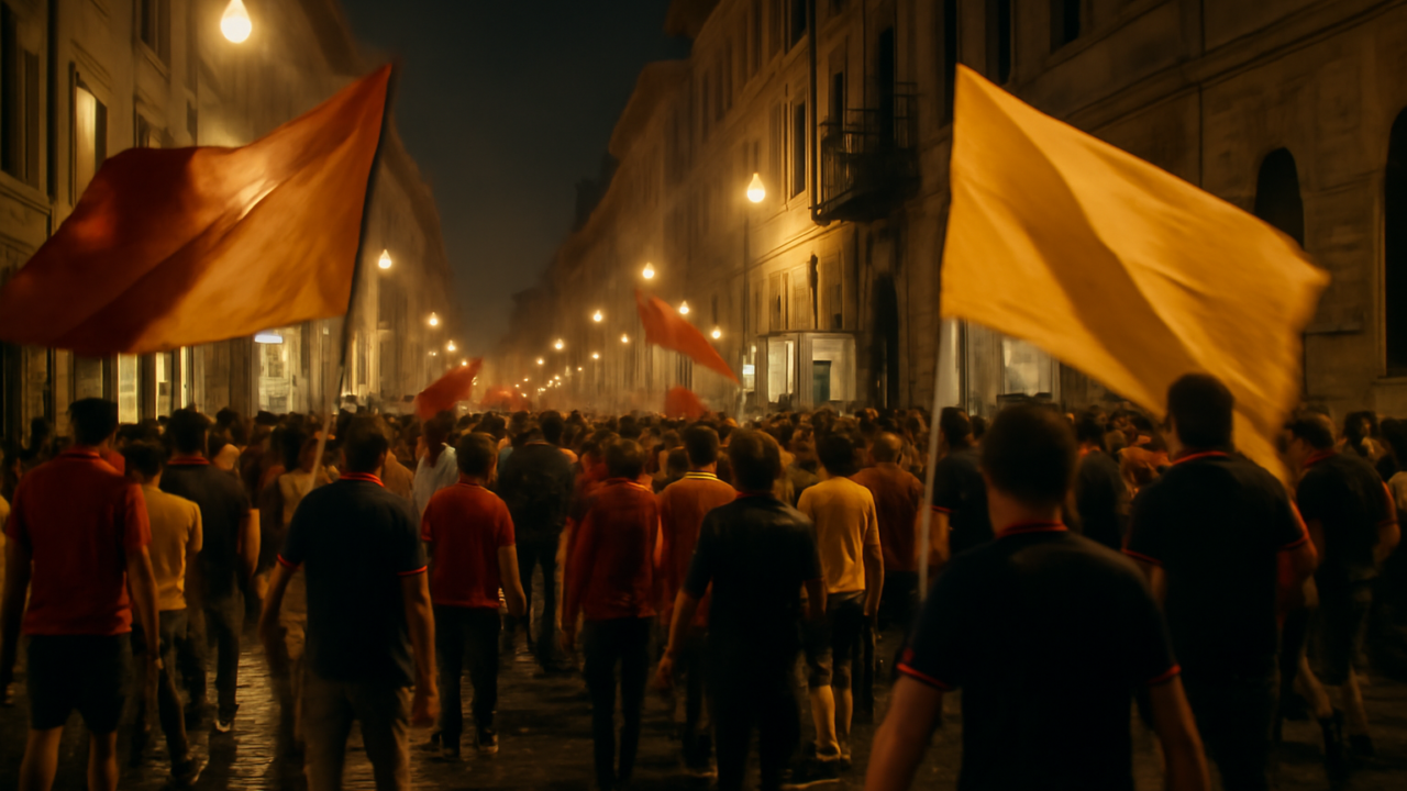 Il corteo dei 99 anni in centro: quando il tifo diventa memoria in movimento