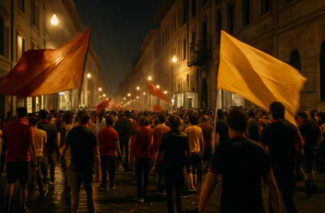 Il corteo dei 99 anni in centro: quando il tifo diventa memoria in movimento