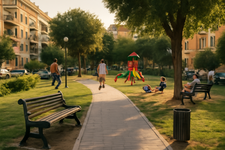 Il parco sotto casa tra via Pinza e via Giuseppe De Marini: quando il gioco diventa convivenza (Municipio III)