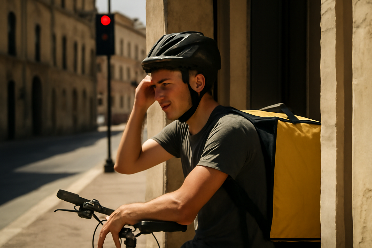 La coda dei semafori e il sole: quando l’allerta caldo mette alla prova la dignità delle consegne a Roma