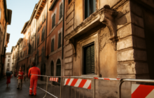 Via Roma, il cornicione che crolla: quando la manutenzione diventa sicurezza