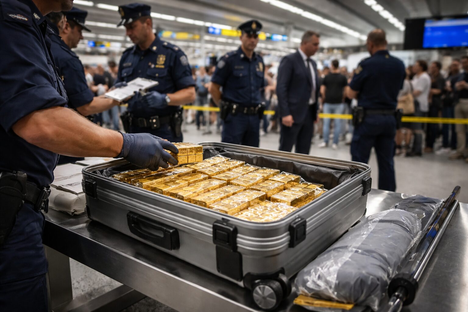 Lingotti d’oro bloccati a Fiumicino: cosa implica per la sicurezza aeroportuale?