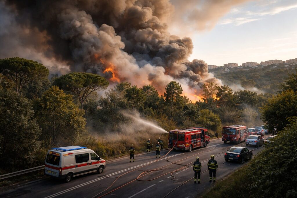 Maxi incendio nel parco del Pineto: Roma in emergenza e le sfide della gestione ambientale