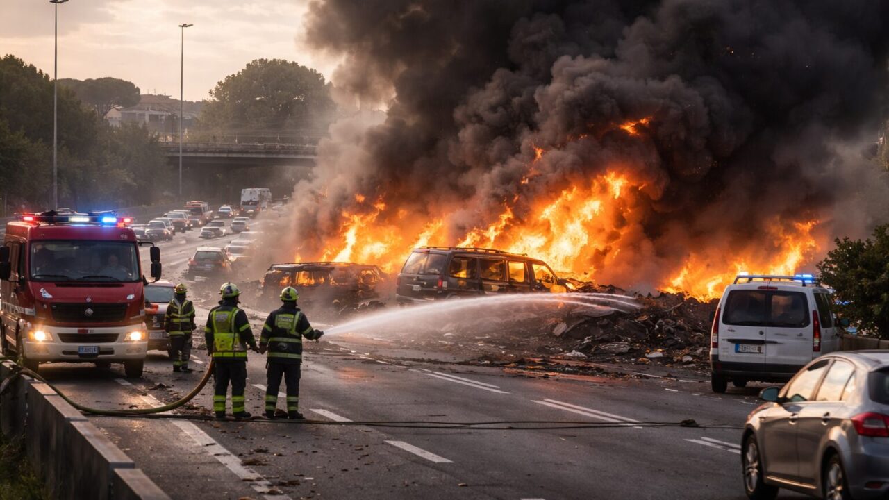 Maxi incendio sul Gra: un disastro annunciato per la sicurezza urbana di Roma