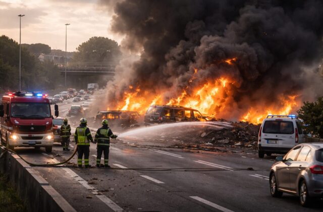 Maxi incendio sul Gra: un disastro annunciato per la sicurezza urbana di Roma