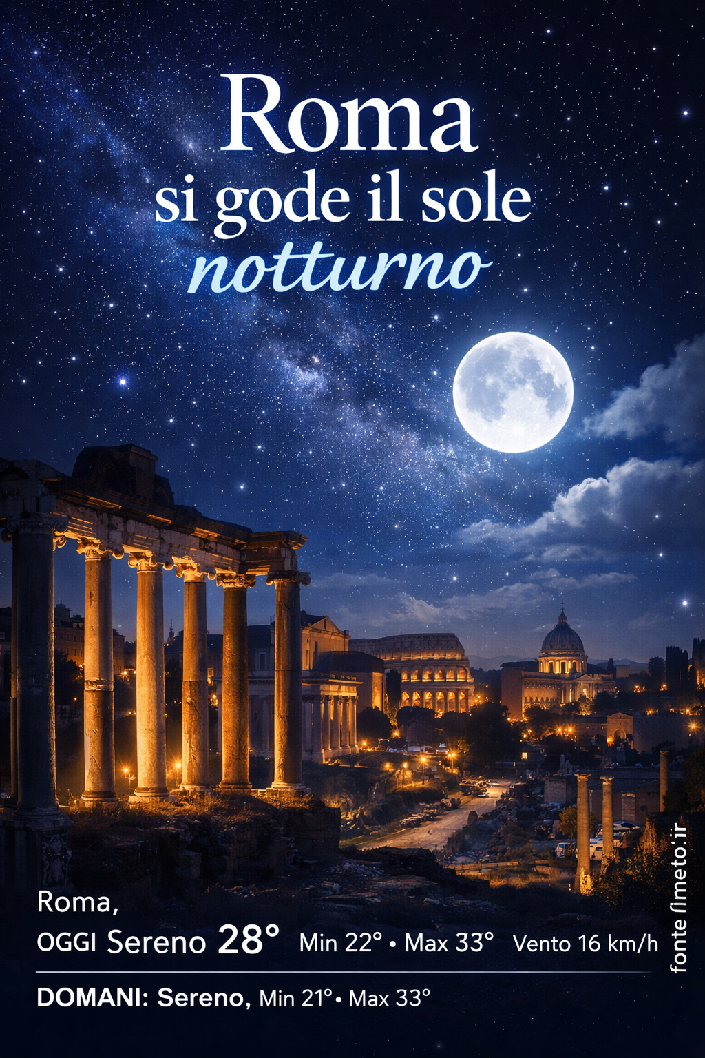 Storia meteo Roma oggi e domani - 7 Luglio 2026