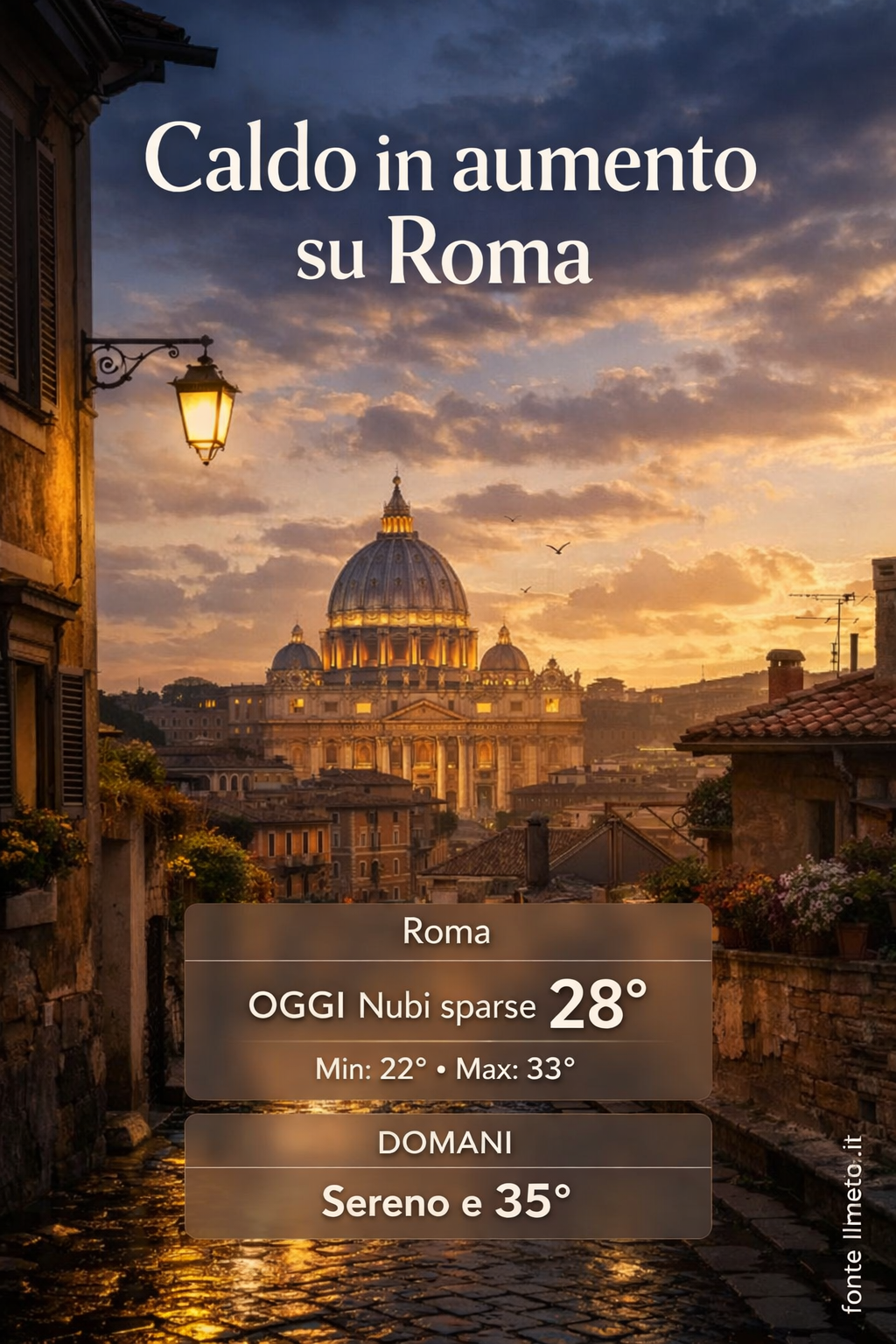 Storia meteo Roma oggi e domani - 9 Luglio 2026