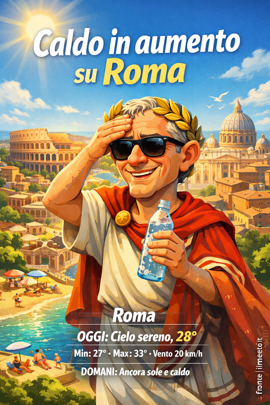 Storia meteo Roma oggi e domani - 10 Luglio 2026