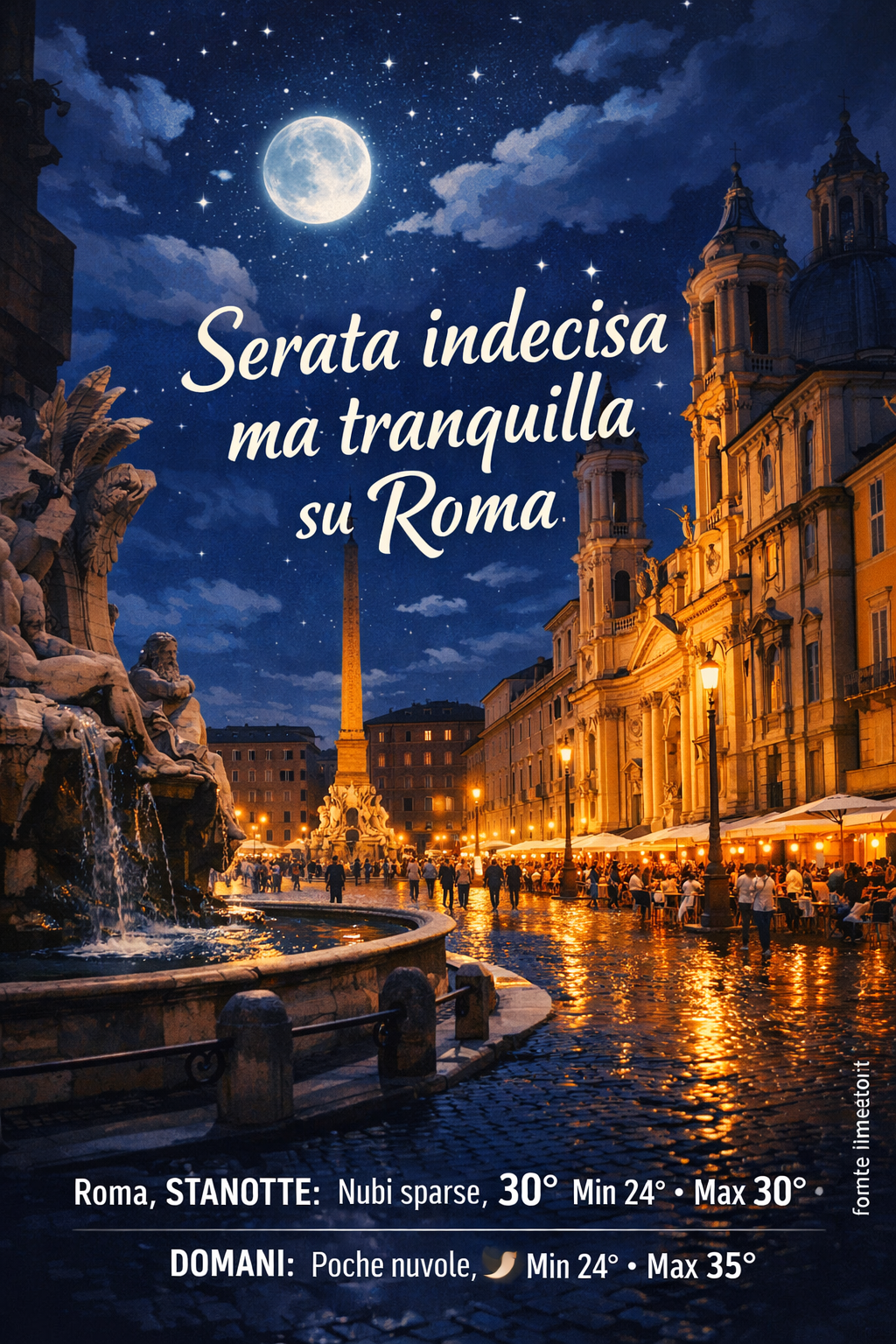 Storia meteo Roma notte - 12 Luglio 2026