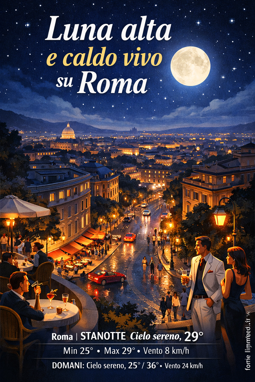 Storia meteo Roma notte - 15 Luglio 2026