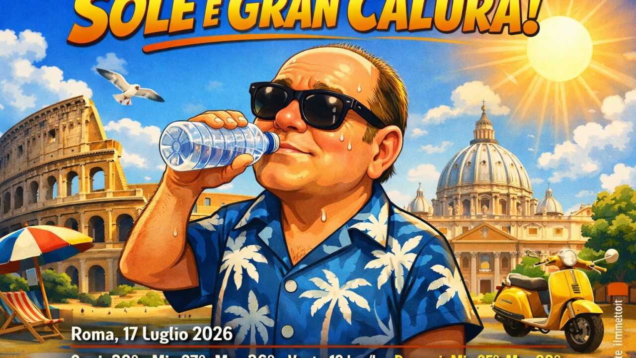 Meteo Roma, previsioni di oggi 17 Luglio 2026
