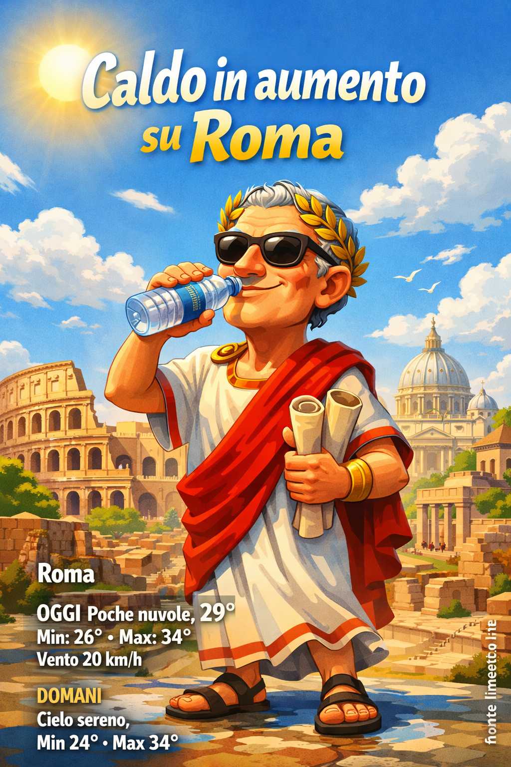 Storia meteo Roma oggi e domani - 20 Luglio 2026